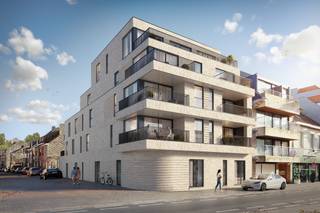 <strong>Residentie Alizée – Architectuur die ademt met de zee</strong><br />Op de hoek van de Poststraat en de Zeelaan verrijst Residentie Alizée, een modern en elegant appartementsgebouw dat naadloos aansluit bij de rustige, vloeiende sfeer van de kust. Hier woon je op een uitzonderlijke locatie: in het hart van De Panne, omringd door winkels, horeca en het openbaar vervoer, en op wandelafstand van strand, dijk en duinen.<br /><br />Residentie Alizée omvat <strong>11 eigentijdse appartementen</strong>, elk ontworpen met aandacht voor licht, ruimte en comfort.<br />Appartement 3.1 is een compact tweeslaapkamerappartement dat uitblinkt in comfort en indeling. De leefruimte met open keuken sluit aan op een terras van ca. 7 m², een aangename buitenplek om te ontspannen. Het appartement beschikt over twee slaapkamers met voldoende kastruimte, een aparte bergruimte, een gastentoilet en een stijvolle badkamer met inloopdouche en dubbele wastafel.<br />Appartement 3.1 biedt een optimaal evenwicht tussen ruimte, licht en hedendaags wooncomfort.<br /><br />Per appartement is een private staanplaats voorzien op de afgesloten parkeerplaats (elektrische toegangspoort). De residentie beschikt bovendien over een ruime afgesloten fietsenberging en twee afvalbergingen. <br /><br /><strong>Troeven</strong>
<ul>
<li>Aankoop <u><strong> </strong></u>onder 6% BTW mogelijk - zowel voor eigen bewoning als bij verhuur! </li>
<li>Energiezuinig wonen dankzij lucht-water warmtepompen, zonnepanelen en comfortabele vloerverwarming; </li>
<li>Praktische indeling; </li>
<li>Ruime terrassen die grotendeels uitkijken op de warme avondzon; </li>
<li>Private staanplaats achter een beveiligde poort; </li>
<li>Toplocatie: centraal in De Panne, op wandelafstand van strand en duinen. </li>
<li><strong>Autostaanplaats inbegrepen in de verkoopprijs! </strong></li>
</ul>
<br />Dankzij de ligging en duurzame visie zijn deze appartement geschikt als vaste woonplaats, tweede verblijf of rendabele investering. Je koopt aan een vaste prijs en hebt de keuze om zelf je afwerking te bepalen of volledig ontzorgd te worden. Voor investeerders zoeken we bovendien gratis de eerste huurder, wat zorgt voor zekerheid én gemak.<br />Ontdek dit unieke project in De Panne en contacteer ons vrijblijvend voor meer informatie.