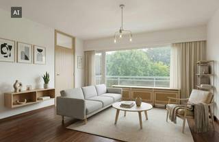 In het gezellige en groene Bazel vindt u dit ruime en lichtrijke appartement te koop. Het pand bevindt zich op een uitstekende locatie in de Parklaan, midden in het centrum en op wandelafstand van het sfeervolle park van Bazel en het historische kasteel Wissekerke. Dankzij de centrale maar zeer rustige ligging geniet u hier in Bazel van de perfecte balans tussen alle voorzieningen en een aangename leefomgeving.<br /><br />Indeling van het pand:<br /><br />- Inkomhal: Met praktische ingemaakte kasten.<br />- Woonkamer: Ruime en lichtrijke leefruimte.<br />- Keuken<br />- Terras met bergkast.<br />- Badkamer met inloopdouche en lavabo.<br />- Toilet: Afzonderlijk gastentoilet.<br />- Kamers: 3 volwaardige kamers (waarvan 2 slaapkamers en 1 ruimte ideaal als bureau of hobbykamer).<br />- Garage: Inclusief privatieve garage.<br /><br />Belangrijkste troeven en bereikbaarheid:<br /><br />- Vernieuwd schrijnwerk: Recent vernieuwde ramen.<br />- Rust &amp; ruimte: Een zeer ruim appartement op een zeer rustige locatie binnen de dorpskern.<br />- Uitstekende ligging: Scholen, winkels en openbaar vervoer bevinden zich op wandelafstand.<br /><br />Interesse in dit appartement? Vraag uw bezoek aan via Dewaele.com<br /><br />Bestuursmaatregelen in het maatregelenregister: nee<br /><br />Deze AI-visualisaties zijn bedoeld als inspiratie. Er werd geen rekening gehouden met technische specificaties, stedenbouwkundige voorschriften of de concrete mogelijkheden tot realisatie.