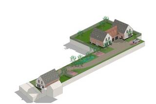 Mooi gelegen aan het Kluisbos, te renoveren handelspand/om te bouwen vakantiewoning/ideale projectgrond/bouwgrond. Private toegangsweg,...