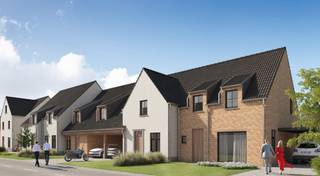 Deze woningen bouwen we op een nieuwe verkaveling tussen de Tapuitstraat, Knokbosstraat, Sint-Elooistraat en Paterstraat in Deerlijk. Je woont er in een rustige straat met een uitstekende verbinding via de E17. Het kerkplein van Deerlijk vind je op ongeveer 2 km.
Deze landelijke woningen beschikken over: een inkomhal met toilet, een ruime woon- en eetkamer met veel lichtinval, een -naar eigen keuze ingerichte- open keuken, een berging, een bureauhoek, een carport, 3 tot 5 slaapkamers en een badkamer. Het gebruik van een warmtepomp, in combinatie met vloerverwarming en zonnepanelen zorgt ervoor dat jouw toekomstige energiefactuur onder controle blijft (E10).
Contacteer ons en ontdek alle mogelijkheden. Een kijkje nemen? Je vindt de verkaveling nabij Tapuitstraat 117.