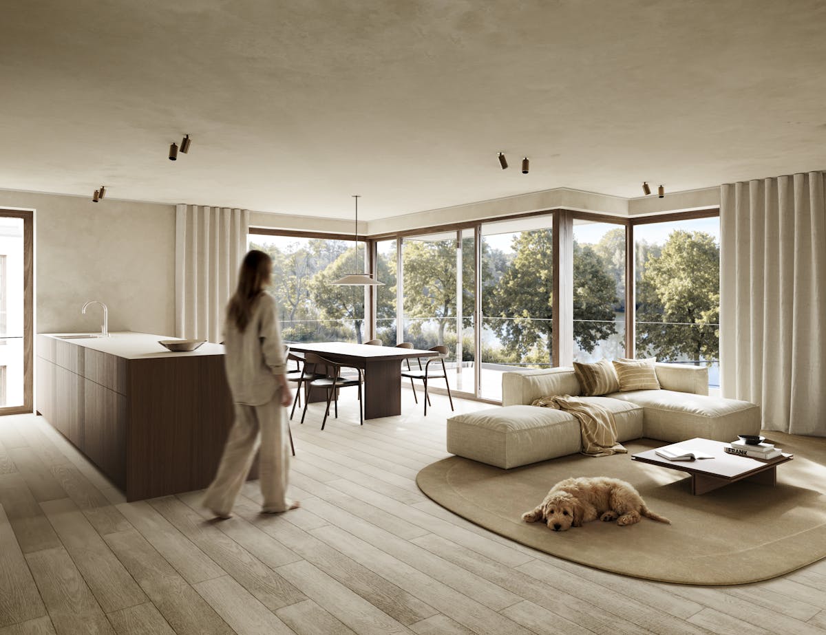 Beautiful newly built apartment on the canal in Bellem - photo 2