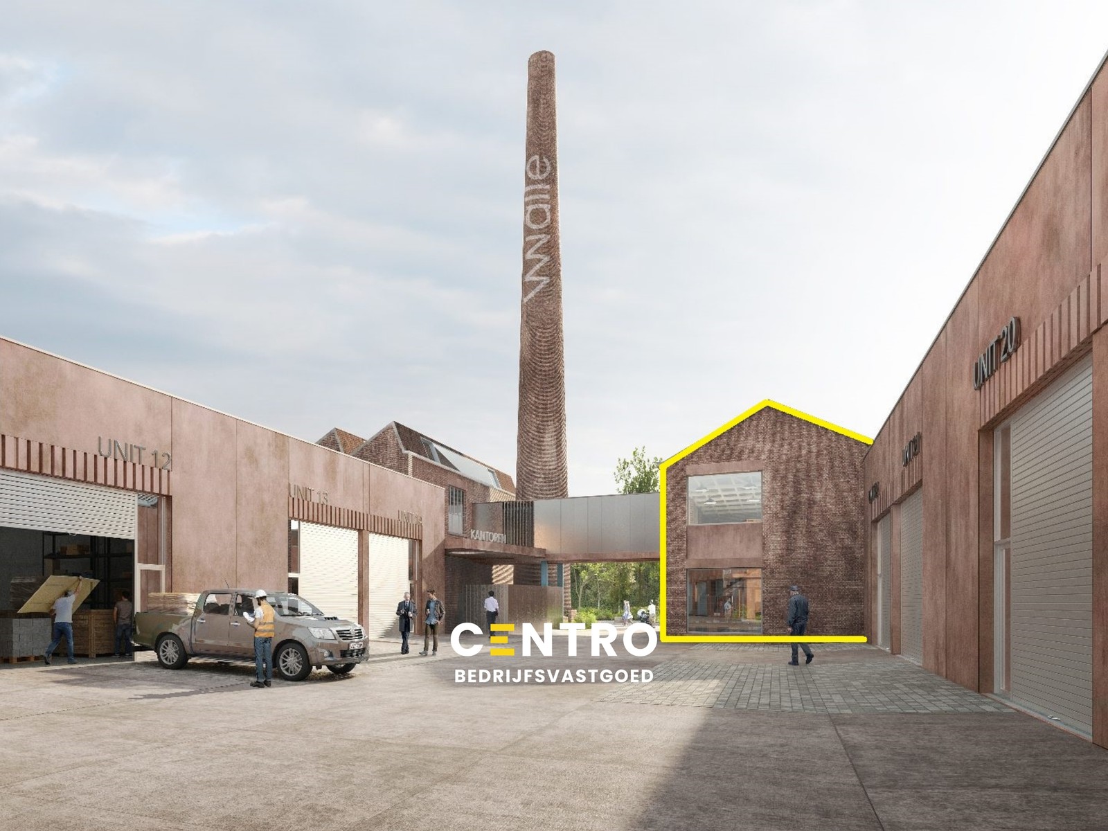 Kantoor en/of praktijkruimte (340m²) met karakter op TOP-locatie "WALLE" te Kortrijk. - foto 1
