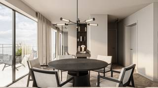 <p>"Arnold" staat voor stijlvol wonen in het hart van de stad, een kleinschalige boetiekresidentie die speciaal werd ontworpen voor wie enkel het beste verwacht.<br /><br />De straten rondom "Arnold" zijn doordrenkt met karakter. Met zijn historische gevels en gezellige pleintjes weerspiegelt deze buurt de rijke geschiedenis van Antwerpen. Liefhebbers van gastronomie krijgen eindeloos veel mogelijkheden: een ijsje om de hoek in de Gelateria Milanese, een lunch in het hippe Verso café of een feestelijk etentje in Le Pristine? Allemaal letterlijk om de hoek. Of even te voet naar het hippe Zuid, de Vrijdagmarkt, de gezellige Theodoor Van Rijswijckplaats, het Mechelseplein… de mogelijkheden zijn hier eindeloos.<br /><br />“Arnold” biedt de ideale balans tussen luxe, comfort en functionaliteit met ruime appartementen en luxe voorzieningen. Of u nu op zoek bent naar een nieuwe thuis of een waardevolle investering, deze exclusieve realisatie biedt een hedendaagse architectuur van de hand van META Architecten , gecombineerd met een hoogwaardige afwerking van de appartementen, uitgetekend door MORE Concept.<br /><br />Dankzij de nieuwste technieken in energiezuinigheid staan alle appartementen garant voor optimale keuzes op het vlak van verwarming en isolatie.<br /><br />Uniek wonen met adembenemend zicht over de stad! Deze exclusieve penthouse van ca 135 m² biedt royale terrassen, luxueuze afwerking en een panoramisch uitzicht. Beleef een oase van rust én stijl op een uitzonderlijke locatie. Ideaal voor wie groots wil leven, zowel binnen als buiten.<br /><br />De ondergrondse parkeergarage wordt opgevat als een ‘car vault’, waar auto’s van de bewoners discreet en veilig geparkeerd worden in een efficiënt liftsysteem. Buiten de mogelijkheid om een autostaanplaats bij te kopen zal de residentie beschikken over een ruime gemeenschappelijke fietsenstalling en wordt de mogelijkheid geboden tot aankoop van een privatieve kelderberging.<br /><br />"Résidence Arnold" is meer dan alleen een nieuwbouwrealisatie; hier gaat een inspirerende buurt samen met wooncomfort en hedendaagse luxe.<br /><br />Verkoopprijzen zijn exclusief registratiebelasting en BTW. Mogelijkheid tot aankoop van het constructiegedeelte aan 6% BTW (indien u aan de wettelijke voorwaarden voldoet).</p>