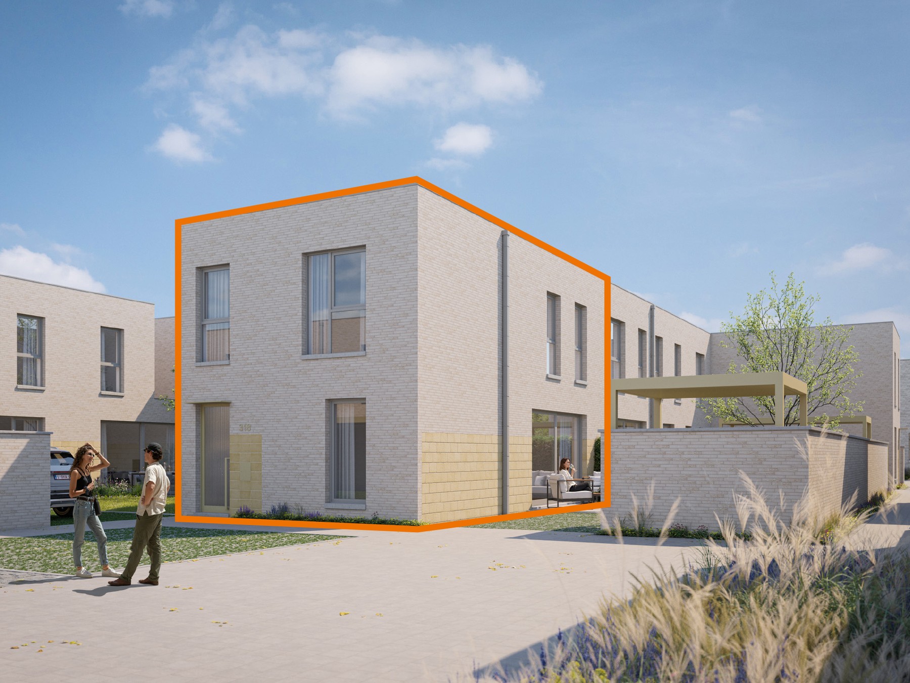 LOT 318 Moderne halfopen energiezuinige woning (136 m²) met 3 slaapkamers - foto 1