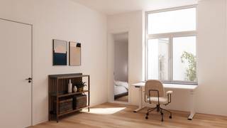 TOTAALRENOVATIE - Gemeubelde studentenkamer met eigen sanitair in een kleinschalig gebouw met 7 entiteiten en een gemeenschappelijke keuken op een topligging te centrum Leuven! EPC A-label!<br /><br />Bent u op zoek naar een interessant investeringsgoed waar uw kinderen een onvergetelijke studententijd kunnen beleven samen met hun vrienden en vriendinnen? Of bent u louter op zoek naar een waardevaste investering met een toprendement? Dit mooie renovatieproject is met zijn ligging in hartje Leuven en nabij verschillende campussen een mooie opportuniteit! <br /><br />Het bestaande gebouw wordt teruggebracht tot op zijn ruwbouw en wordt vervolgens volledig afgewerkt met kwalitatieve en hoogstaande materialen, met smaak en oog voor detail!<br /><br />De kamer (25.80m²) is ruim, heeft een terras en beschikt over een eigen badkamer en een keukenblok bestaande uit een frigo, een microgolfoven en kasten. De vloer wordt in parket uitgevoerd en gordijnen en verlichting worden voorzien.<br /><br />Oplevering voorzien midden februari 2027! Indien gewenst kan u genieten van een huurgarantie tem 14/09/2027 aan €775+€75(lasten)/maand!<br /><br />U kan mij rechtstreeks contacteren op 0495/292080 of via arnaut@immojanstas.be.<br /><br />Bijkomende info (plannen en brochure) vindt U onder de sectie "downloads".