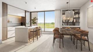 Dit NIEUWBOUWPROJECT genaamd Residentie "Odiel" is gelegen te Kortemark met name in de Hermitagestraat 15. Dit woonproject bestaat uit 8 lichtrijke appartementen. De woonoppervlaktes variëren tussen 82 m² tot maar liefst 138 m². Tevens beschikt U over private parkeerplaatsen waaronder enkele overdekt. !!! 6% BTW MOGELIJK !!!<br /><br />!!OPENDEURWEEKEND 6 EN 7 JUNI VAN 13U-16U!!<br /><br />PLUSPUNTEN:<br />* ENERGIEZUINIG | A-LABEL<br />* VENTILATIE TYPE-D<br />* WARMTEPOMP<br />* RUSTIGE DOCH CENTRALE LIGGING<br />* 6% BTW (*) MOGELIJK<br />* AANKOOP AUTOSTAANPLAATS € 10.258,60<br />* AANKOOP OVERDEKTE AUTOSTAANPLAATS € 14.853,43 <br /><br />GELIJKVLOERSE VERDIEPING APPARTEMENT 0.01 | VERKOCHT<br />GELIJKVLOERSE VERDIEPING APPARTEMENT 0.02 | VERKOCHT <br />GELIJKVLOERSE VERDIEPING APPARTEMENT 0.03 | VERKOCHT <br />EERSTE VERDIEPING APPARTEMENT 1.01 | TE KOOP<br />* 122 m² BRUIKBAAR OPPERVLAKTE + 33 m² TERRAS<br />* 3 SLPKS<br />EERSTE VERDIEPING APPARTEMENT 1.02 | TE KOOP <br />* 139 m² BRUIKBAAR OPPERVLAKTE + 36 m² TERRAS<br />* 3 SLPKS<br />TWEEDE VERDIEPING DUPLEX APPARTEMENT 2.01 | TE KOOP <br />* 135 m² BRUIKBAAR OPPERVLAKTE + 15 m² TERRAS<br />* 2 SLPKS <br />TWEEDE VERDIEPING APPARTEMENT 2.02 | VERKOCHT<br />TWEEDE VERDIEPING DUPLEX APPARTEMENT 2.03 | TE KOOP <br />* 110 m² BRUIKBAAR OPPERVLAKTE + 13 m² TERRAS<br />* 2 SLPKS<br /><br />(*) 6% btw onder voorbehoud van de wettelijke voorwaarden.
