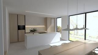 Ruime Nieuwbouwwoning in een nieuwe verkaveling ! <br /><br />Deze nieuwbouwwoning zal gebouwd worden op een perceel grond van 436 m²  !<br />Indeling : Inkomhal , apart toilet , woonkamer , eetplaats met open keuken , grote berging aansluitend aan de keuken .<br />Verdiep : Nachthal , 4 slaapkamers waarvan 1 met dressing   , ruime badkamer ,  apart toilet . <br /><br />Carport naast de woning voorzien . <br /><br />Deze modere woning is voorzien van <strong>Vloerverwarming  met Warmtepomp , Zonnepanelen </strong>, ventilatie , regenwaterrecuperatie  !!<br /><br />Maximum E-Peil 20 ! <br /><br />Plannen en lastenboek te downloaden op onze website .<br />Er is nog inspraak in de afwerking .<br /><br />Maak vrijblijvend een afspraak om de modelwoning te bezoeken ! <br /><br />KOOP NU EN BETAAL PAS BIJ DE OPLEVERING ! <br /><br /><br /> 