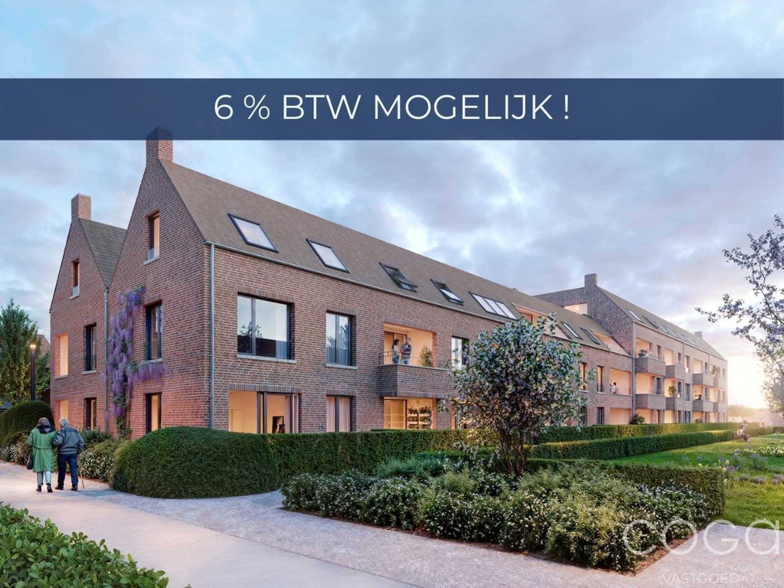 Hoek-appartement, 101m², met doorzonleefruimte en zuidterras - foto 1