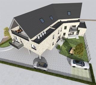 <p><span>Nieuwbouw BEN appartement op de eerste verdieping met 2 slaapkamers voorzien van terras. Aangename living met open keuken. E-peil 20 appartement door uitvoerige isolatie,  warmtepomp met vloerverwarming en zonnepanelen.</span></p><p><span> </span></p>