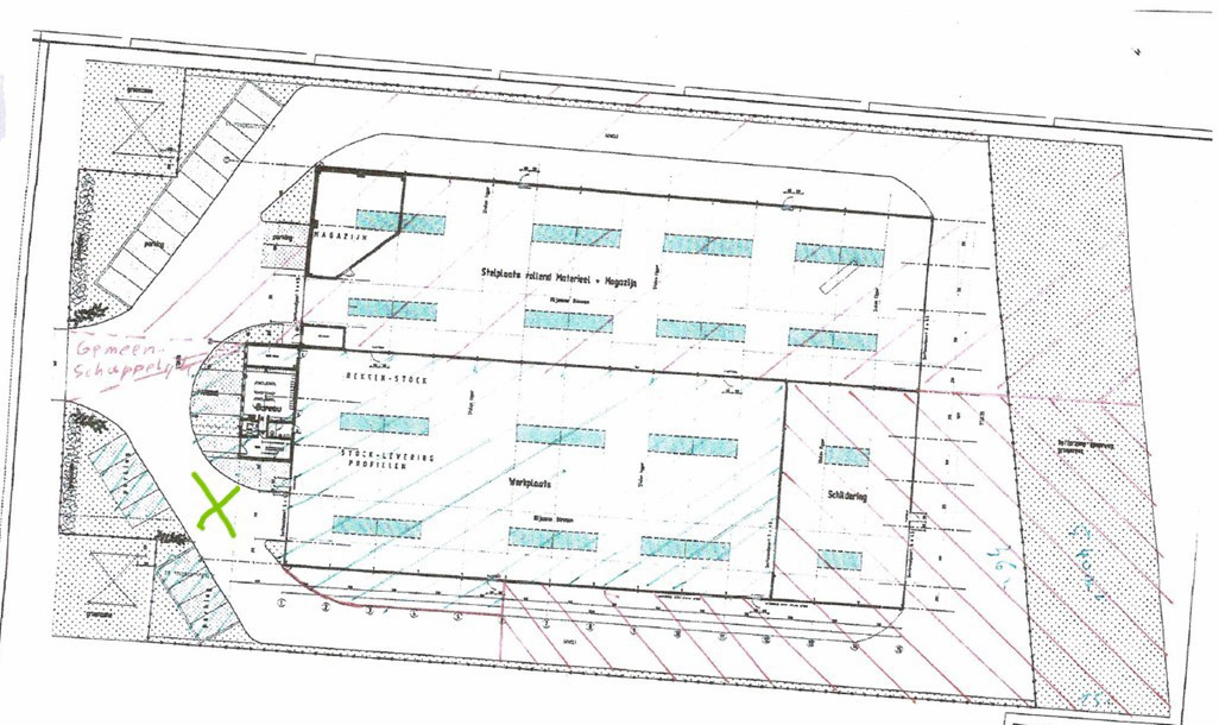 Magazijn 1.375m², hoogte 8m en kantoor 290m² en parking 9 pl - foto 4