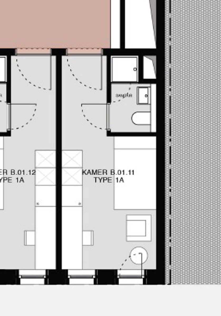 ACE 1 Leuven - Type 1A Studentenkamer - foto 5