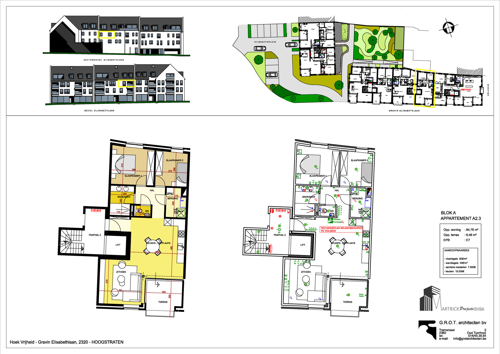 De Tram A2.3 - Appartement op de 2de verdieping van 85m² met 2 slaapkamers en terras. - foto 4