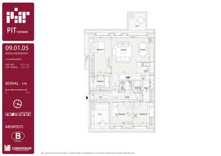 Bezoek de afgewerkte appartementen tijdens de opendeur van zaterdag 2 juni van 13u tot 17u.Het majestueuze Pit gebouw vormt met zijn elegante en...