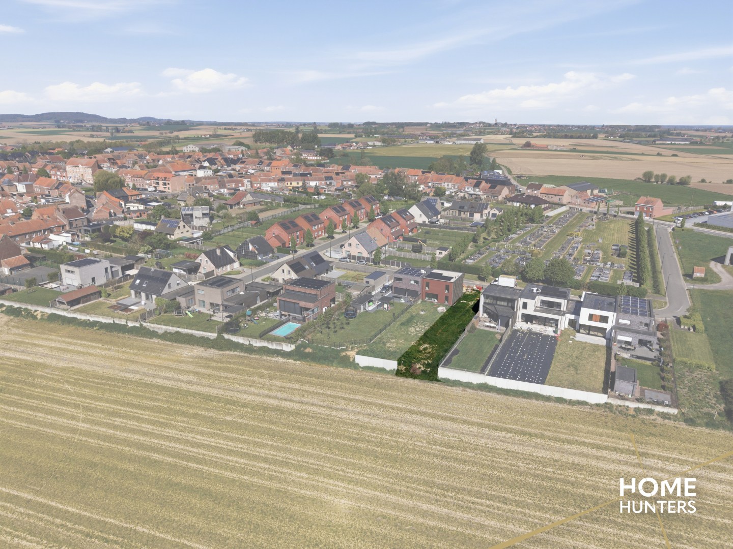 Bouwgrond met prachtig verzicht te koop in rustige wijk van Mesen - foto 4