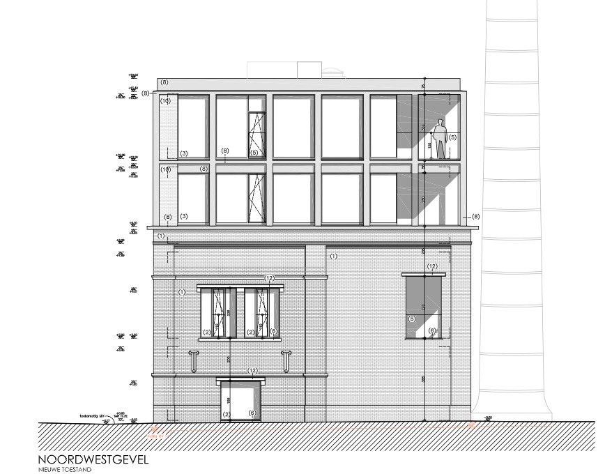 Afgewerkte kantoorruimte 193m² in Waterbakgebouw te Oudenaarde. - foto 5