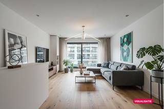 Nieuwbouw appartement met 3 slaapkamers, zongericht terras en zijdelings zeezicht te koop, gelegen op absolute toplocatie, op de eerste- en gelijkvloerse verdieping van de nieuwe, kleinschalige residentie Marquisette, Jean van Hinsberghstraat 12. U bevindt zich pal in het centrum van Middelkerke, vlakbij de Zeedijk, winkels en horeca.Mogelijkheid tot aankopen aan 6% BTW.Indeling:op het gelijkvloers:- 3 slaapkamers - 2 badkamers met inloopdouche en lavabo- apart toilet- 2 binnenkoeren- berginghet eerste verdiep:- living met open keuken- zuid-west gericht terras vanwaar u geniet van zijdelings zeezicht - berging- apart toilet met handwasbakjeTroeven:- mogelijkheid tot aankopen aan 6% BTW- keuzevrijheid materialen en afwerking- absolute toplocatie- gunstig epc- zongericht terras vanwaar u geniet van zijdelings zeezichtInteresse in dit nieuwbouw duplexappartement met 3 slaapkamers? Twijfel niet, en contacteer ons voor meer info of een bezoek!Deze AI-visualisaties zijn bedoeld als inspiratie. Er werd geen rekening gehouden met technische specificaties, stedenbouwkundige voorschriften of de concrete mogelijkheden tot realisatie.