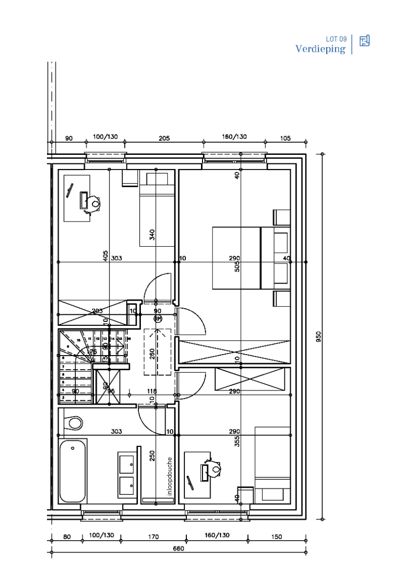 Gits (Hooglede), Middenstr-Tillostr-V.Maerlantstr - Fase 1: Lot 09 - foto 3
