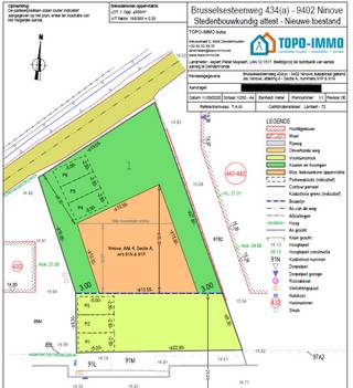 Voor meer info of een bezoek, bel 053 59 49 33 - Deze bouwgrond van ca. 658 m², gelegen langs de Brusselsesteenweg 434(a) te Meerbeke...