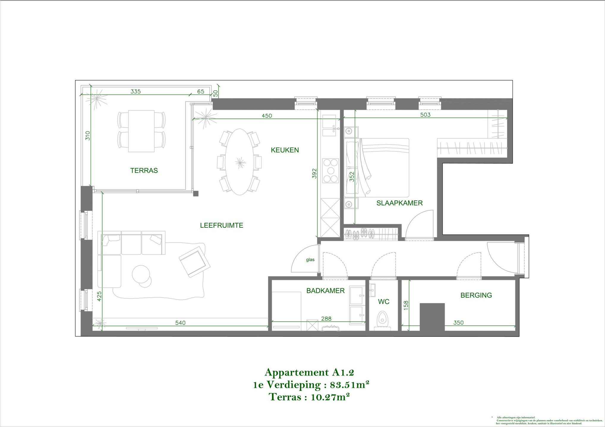 Mechelen  appartement A1.2  op 1ste verdiep - foto 2
