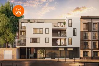 Idéalement situé à Schaerbeek, près du Botanique, Palais propose 29 appartements neufs, du studio à l'appartement trois chambres, répartis au sein de deux bâtiments existants entièrement reconvertis en logements. L’un des principaux atouts du projet est son emplacement central, proche du centre-ville de Bruxelles et du jardin Botanique, avec de nombreuses commodités et des transports en commun à proximité.<br />Avec des typologies d'appartements variées, allant de 36 à 128 m², Palais propose des logements adaptés à tous types de projets, que ce soit pour y vivre seul, en couple ou en famille, ou encore pour investir. Certaines unités profitent également d’une terrasse, tandis que ceux situés au rez-de-chaussée bénéficient d’un jardin privatif.<br />Côté performances énergétiques, les appartements sont conçus selon les dernières normes en vigueur et affichent un PEB A ou B selon les unités, grâce notamment à une isolation performante, du triple vitrage et des panneaux photovoltaïques.<br />Palais allie ainsi confort individuel, personnalisation, efficacité énergétique et accessibilité.<br />Bénéficiez d'un taux de TVA réduit à 6% (sous conditions).<br /><br />Infos : 02 318 18 08 ou new.brussels@weinvest.be