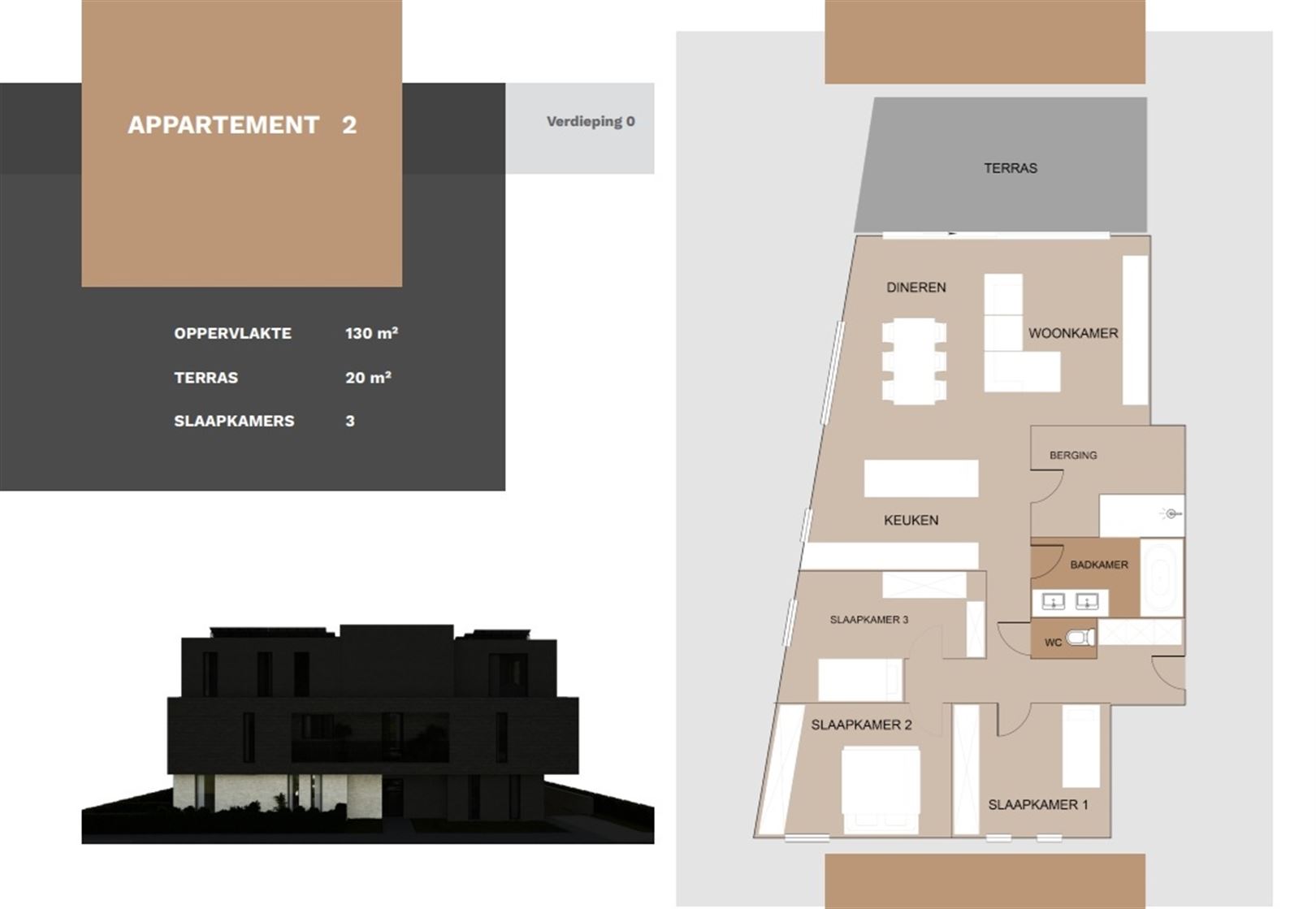 TE KOOP: Ruim nieuwbouwappartement met 3 slaapkamers! - foto 2