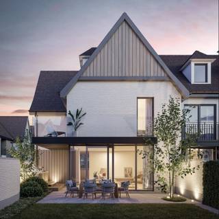 Prachtige nieuwbouw koppelvilla in de verkaveling "Zoute Schorre".Indeling van de nieuwbouw woning:Inkomhal met gastentoilet en vestiaire. Grote...