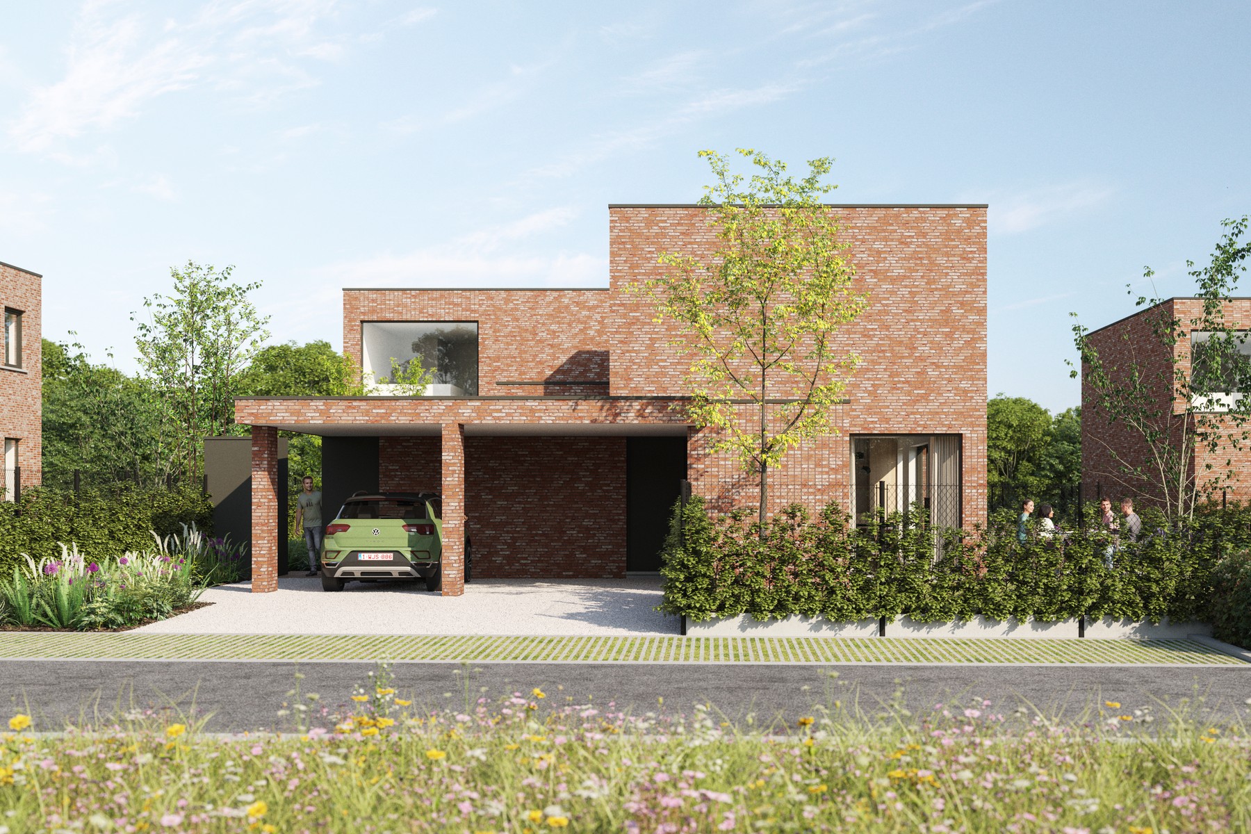 Lot 73: open bebouwing met 3 slpk en carport - foto 1