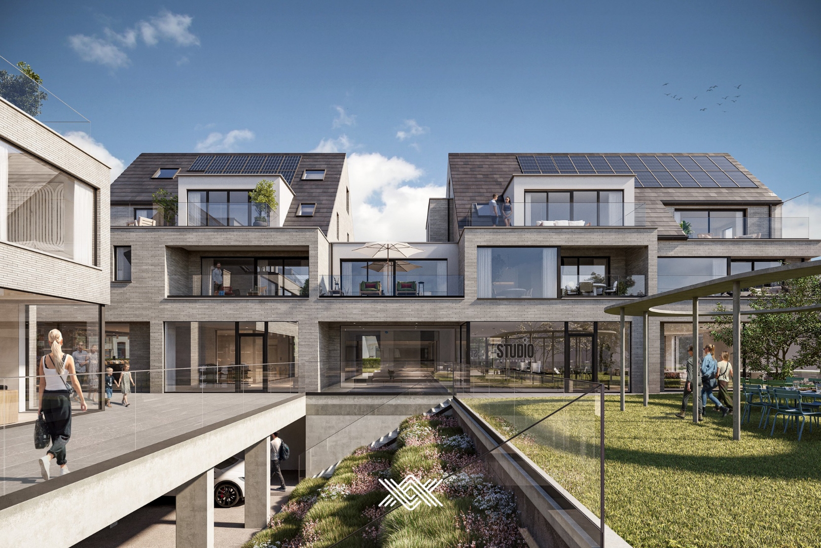 Duplex tweeslaapkamerappartement op het tweede en derde verdiep - foto 1