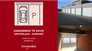 Garagebox te huur in het centrum van Waregem, bij residentie Lausanne.Goed onderhouden en volledig geïsoleerde garagebox, ideaal als parkeerplaats of...