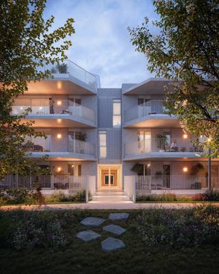 Ontdek het comfort van deze prachtige hoekappartementen met drie slaapkamers. Dankzij de grote raampartijen geniet je van een prachtige lichtinval en een weids uitzicht. De royale woonkamer biedt ruimte voor gezellige avonden, terwijl de open keuken uitnodigt tot culinaire creativiteit. Met drie ruime slaapkamers en een stijlvol afgewerkte badkamer is dit appartement perfect voor gezinnen of wie graag extra ruimte heeft. Het privéterras biedt de ideale plek om te ontspannen en van het buitenleven te genieten. Hier vind je de perfecte balans tussen comfort, luxe en een warme thuisgevoel.