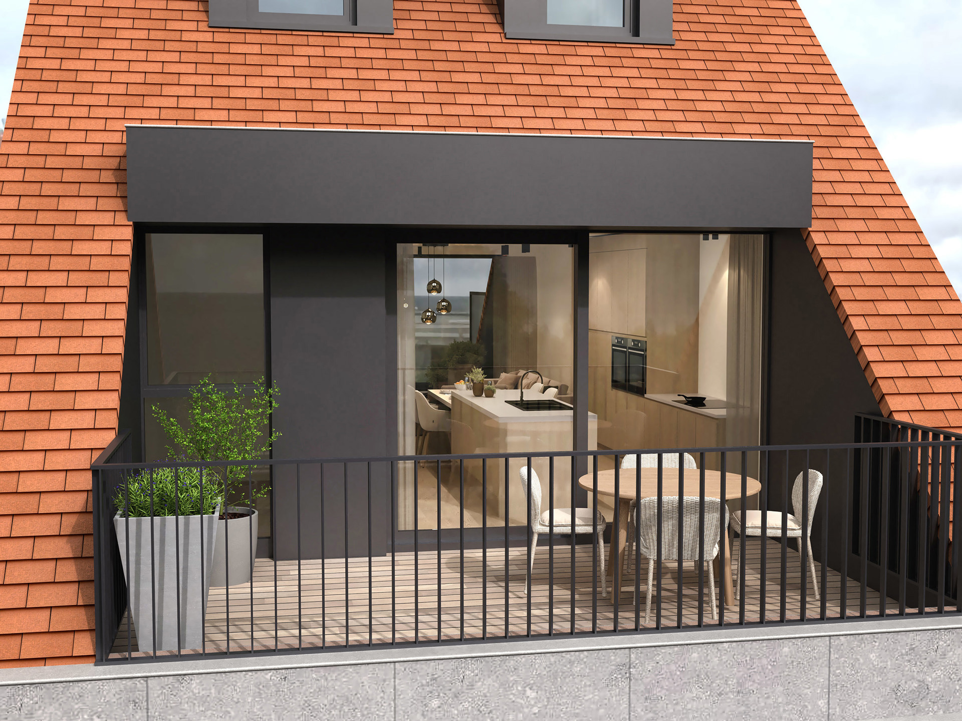 Duplex-nieuwbouwappartement met 2SLK en terrassen gelegen op de Zoutelaan - foto 5