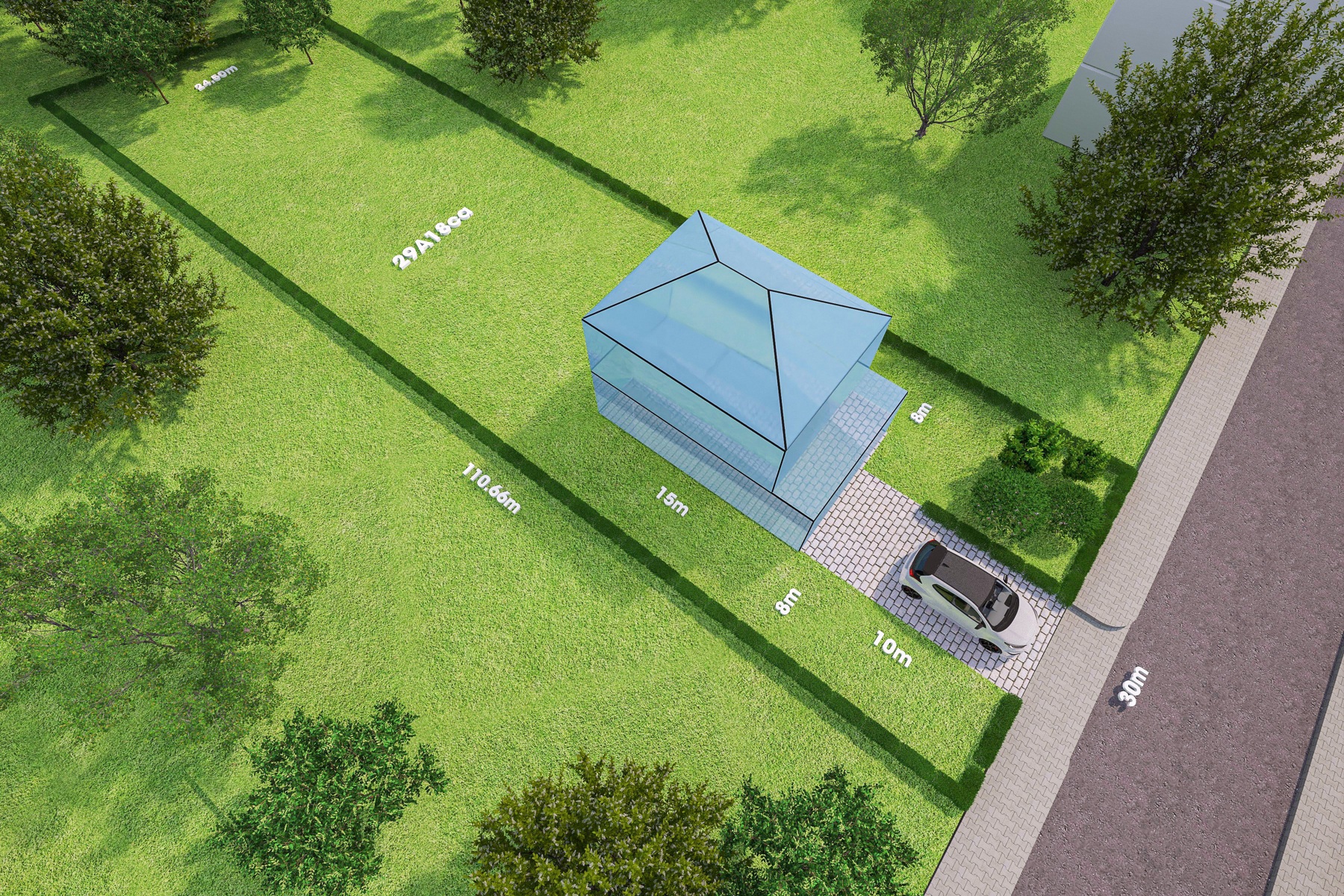 Ruime bouwgrond van ca. 3.000 m² op topligging nabij centrum Tremelo - foto 2