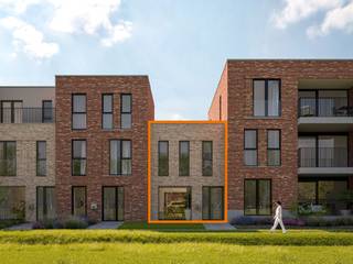 Deze halfopen bebouwing met een grondoppervlakte van 130m² combineert efficiënt ruimtegebruik met hedendaags wooncomfort. Op het gelijkvloers vind je een open leefruimte met keuken, een berging en een apart toilet. De eerste verdieping beschikt over drie slaapkamers, een ingerichte badkamer, een berging en een apart toilet. Geïnteresseerd? Neem contact op via 03 808 43 94 of info@matexi.be.<br />