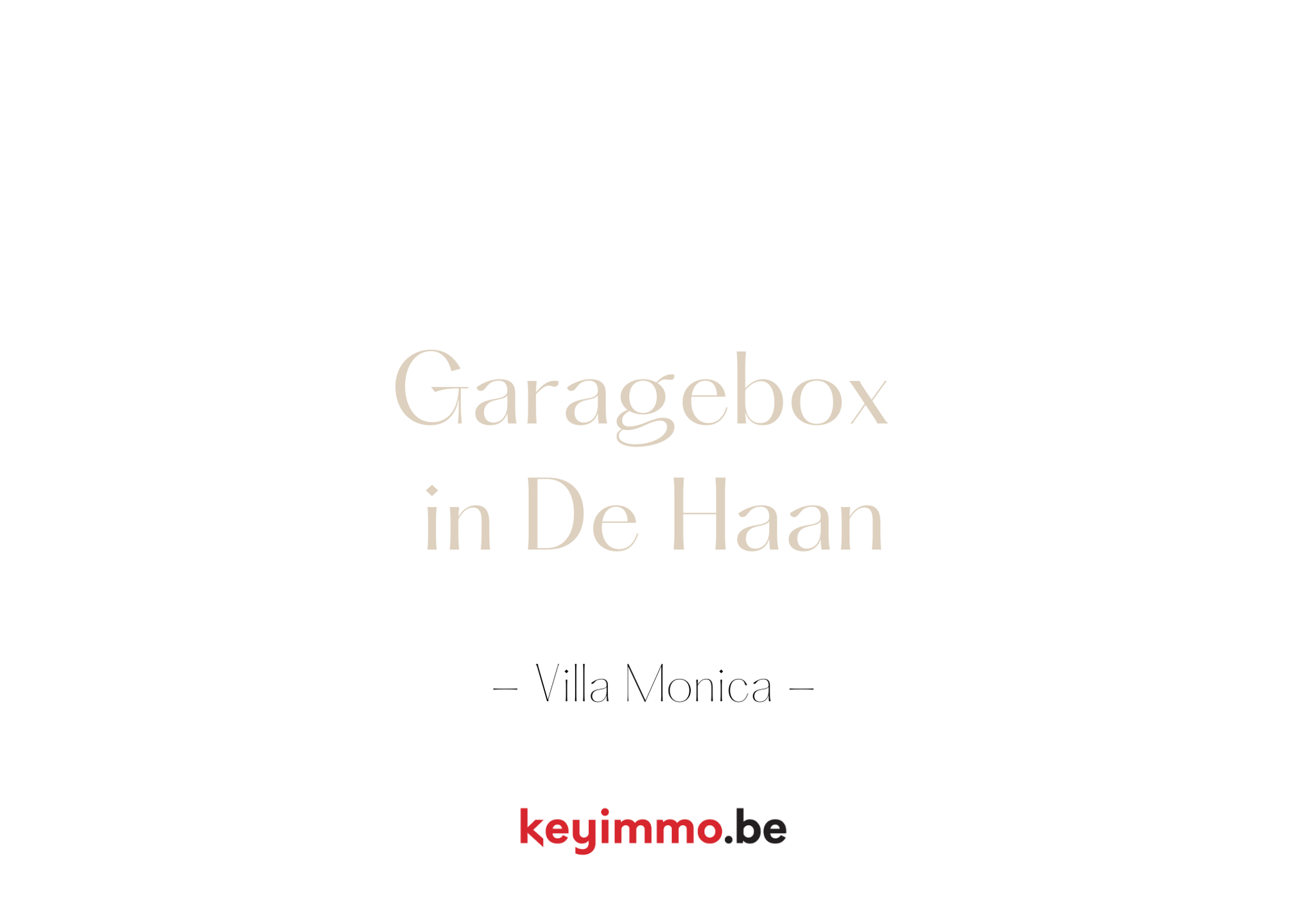 Ondergrondse garagebox in het centrum van De Haan - foto 1