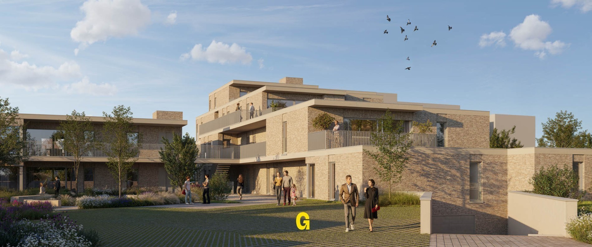 Nieuwbouwappartement op 1ste verdieping met 2 slaapkamers, bureau en terras, in res. de Boomgaard vlakbij het centrum van Hoeselt - foto 5