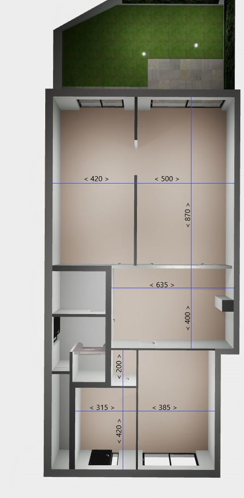 Casco handelsruimte van totaal +/- 150m² in centrum Zeveneken-Dorp! - foto 2