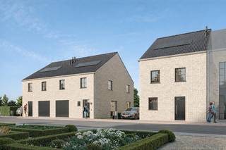 • Ruime woningen <br />• Inpandige garage + mogelijkheid tot extra parkeerplaats<br />• 3 slaapkamers + in te richten zolderruimte<br />• Afwerking volledig naar keuze<br />• Energiezuinig bouwen met oog op de toekomst<br /><br />OMGEVING<br />In de rustige Wijngaardstraat in Denderleeuw worden drie stijlvolle halfopen woningen gebouwd. Deze nieuwe woongelegenheden liggen in een aangename buurt met een vlotte verbinding naar winkels, scholen en openbaar vervoer. De ligging biedt het beste van twee werelden: een kalme woonomgeving met toch een uitstekende bereikbaarheid.<br />Indeling.<br /><br />INDELING<br />Elke woning heeft een bewoonbare oppervlakte van minstens 185 m² en is voorzien van een inpandige garage, met daarnaast de mogelijkheid tot een extra parkeerplaats op eigen terrein. Binnenin geniet je van een ruime en lichtrijke leefruimte met open keuken, drie comfortabele slaapkamers, een badkamer en een apart toilet. De zolderverdieping biedt extra ruimte die je volledig naar wens kan inrichten: denk aan een extra slaapkamer, bureau of hobbyruimte. De afwerking van de woning is volledig naar eigen smaak te bepalen, met oog voor kwaliteit en detail.<br /><br />E-PEIL<br />Dankzij energiezuinige technieken hebben deze woningen een gunstig E-peil. Je geniet hierdoor van een optimaal wooncomfort en een efficiënte energievoorziening die klaar is voor de toekomst.<br /><br />Benieuwd om deze woningen verder te ontdekken? Bel ons op 09 394 67 95 of stuur een mailtje naar info@potrell.be voor een afspraak!<br /><br />WONING OP MAAT | JOUW WONING, JOUW STIJL<br />Maak van deze woning jouw droomhuis op maat! Voeg je eigen smaak en persoonlijkheid toe en kies zelf de keuken, vloer en badkamer van jouw instapklare woning. Een eigen stek op maat van jouw wensen en stijl. Jij kiest, Potrell voert uit. Zo makkelijk is het!