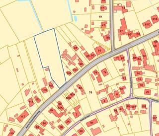 Bouwland van 59a94ca groot te Herselt palend aan de Aarschotsesteenweg 105 met +/- 21m straatbreedte, verbreed naar achter. Mogelijk te verkaveling...