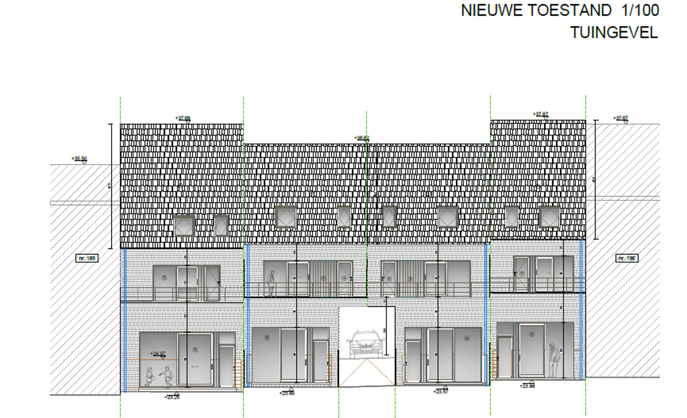 Vergund project voor 4 nieuwbouwwoningen met rivier zicht - foto 5