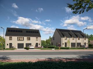 <ul>
	<li>4 halfopen bebouwingen</li>
	<li>Groene omgeving</li>
	<li>Goede mobiliteit</li>
	<li>Hoogwaardige afwerking</li>
	<li>Energiezuinig</li>
	<li>Ruime percelen</li>
</ul>
<br /><strong>OMGEVING</strong><br />De woningen liggen in de populaire Ringlaan, een rustige buurt waar je toch alles dichtbij hebt. Scholen, winkels en openbaar vervoer zijn makkelijk te bereiken, en tegelijk kun je lekker genieten van de rust en de natuur in de omgeving.<br /><br /><strong>INDELING</strong><br />Bij binnenkomst kom je in een ruime inkomhal met een apart gastentoilet. Van daaruit stap je de lichte leefruimte binnen, waar de grote ramen zorgen voor veel natuurlijk licht en een mooi zicht op de tuin. De open keuken is het hart van het huis – praktisch én gezellig. Bovendien loop je zo vanuit de keuken de tuin in, perfect voor een etentje buiten of gewoon om te genieten van het groen. Aansluitend vind je een handige garage of berging, ideaal voor extra opslag of om fietsen en tuinspullen te stallen.an<br /><br />Op de eerste verdieping vind je drie ruime slaapkamers, allemaal met genoeg licht en plek voor een groot bed en kasten. De badkamer is comfortabel en heeft een ligbad, een inloopdouche en een dubbele wastafel. Handig: er is ook een apart toilet op deze verdieping, ideaal voor een gezin. De zolderverdieping, met een totale oppervlakte van 35.61 m² (bruikbaar: 17.80 m²), geeft je alle vrijheid. Maak er een bureau, hobbykamer, speelruimte of extra opslag van – wat je maar wilt!<br /><br /><strong>E-PEIL</strong><br />Elke woning heeft een efficiënte lucht-water warmtepomp voor duurzame en energiezuinige verwarming. Daarbovenop liggen er zonnepanelen, waardoor je energiekosten lager zijn en je meteen iets goeds doet voor het milieu. De vloerverwarming maakt je huis lekker warm en gelijkmatig verwarmd, zonder dat je zichtbare radiatoren hebt – dus extra strak en stijlvol!<br /><br />Met oog voor detail en vakmanschap zijn deze woningen ideaal voor gezinnen die een duurzame, comfortabele en moderne plek zoeken. Wil je jouw toekomstige woning ontdekken? Bel ons op 051/437 507 of mail naar info@potrell.be voor meer info of een afspraak!<br /><br />WONING OP MAAT | JOUW WONING, JOUW STIJL<br />Maak van deze woning jouw droomhuis op maat! Voeg je eigen smaak en persoonlijkheid toe en kies zelf de keuken, vloer en badkamer van jouw instapklare woning. Een eigen stek op maat van jouw wensen en stijl. Jij kiest, Potrell voert uit. Zo makkelijk is het!<br /><br /><em>Prijzen zijn exclusief kosten.</em>