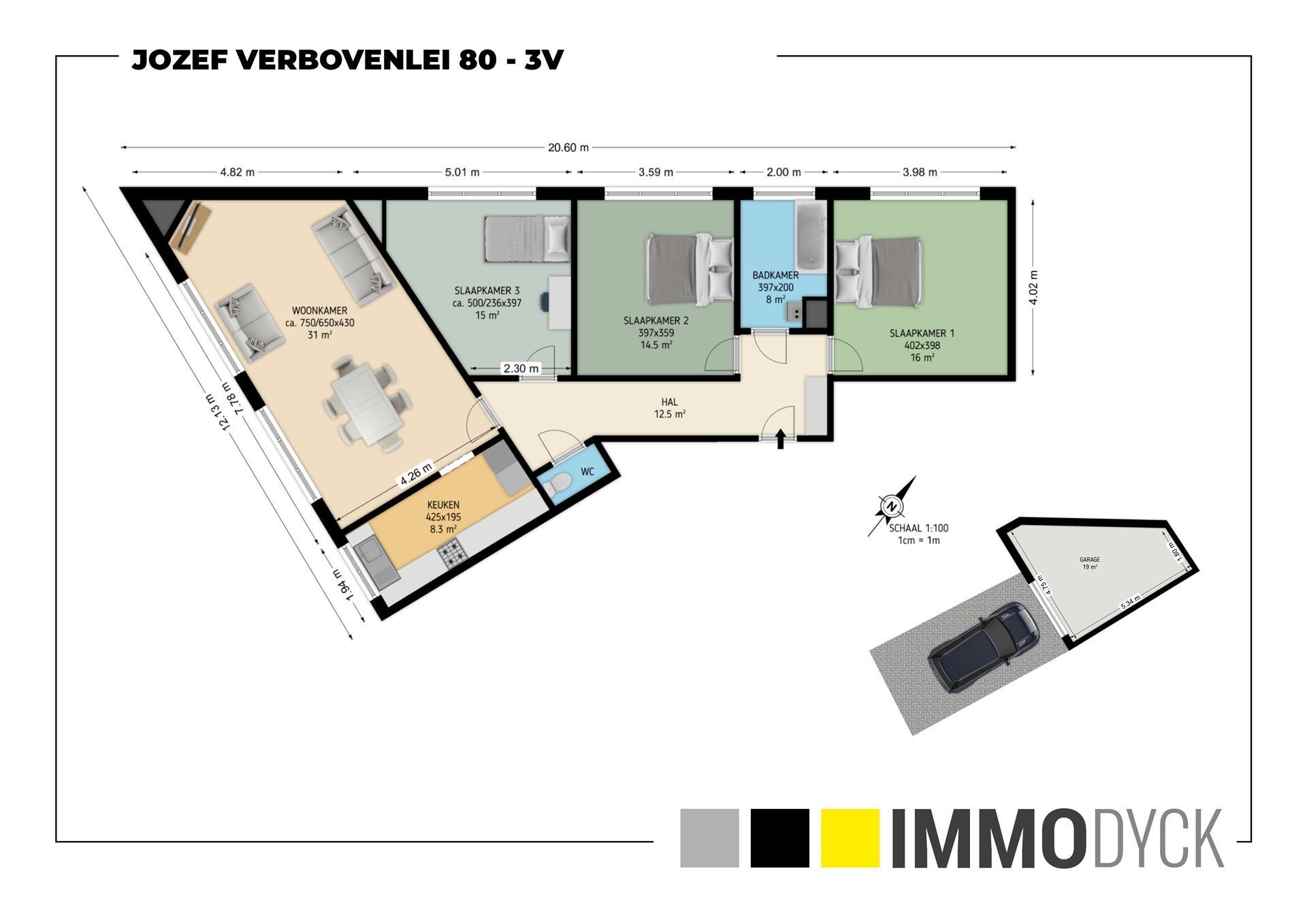 Apartment for sale in Deurne with 3 bedrooms - photo 2