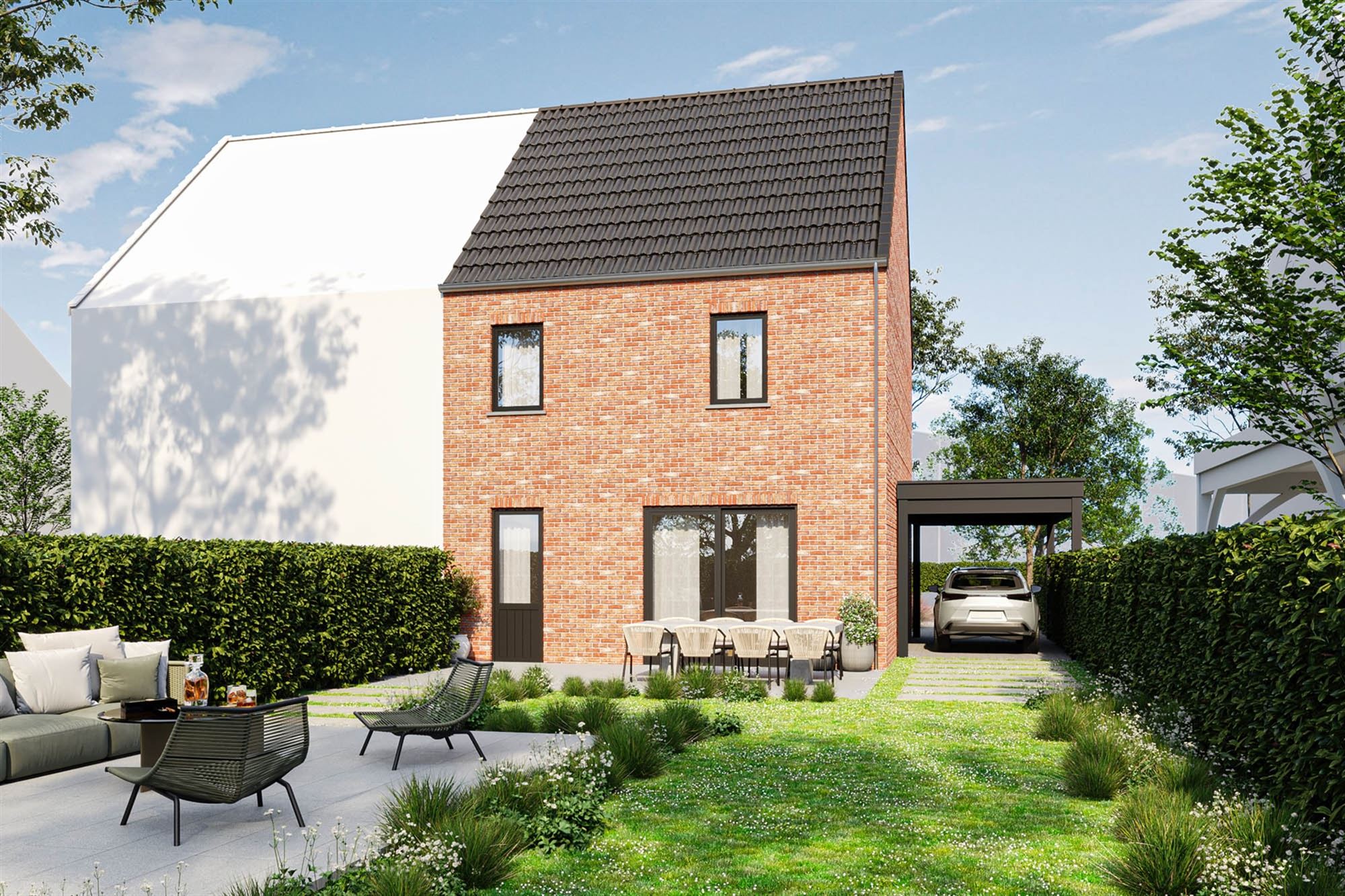 NIEUWBOUWWONING OP 1384M2 OP TOPLIGGING TEGEN NATUURGEBIED! - foto 2