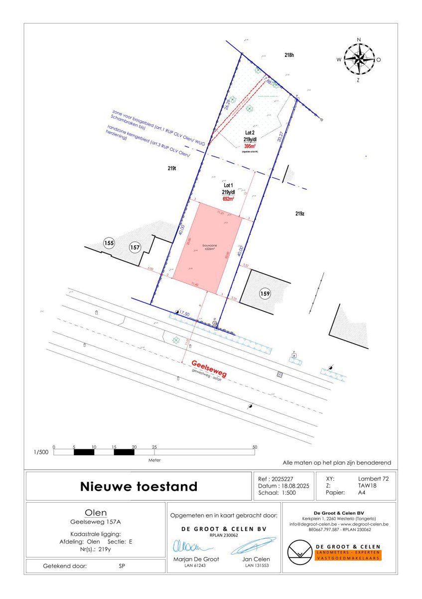 Bouwgrond (1086m²) voor OB met zicht op bos en groen. - foto 1