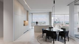 Royaal appartement van 212 m² op de 25e verdieping met een fenomenaal uitzicht en een zonnige zuidoriëntatie. Het appartement beschikt over 2 slaapkamers, een volledig uitgeruste keuken, 2 badkamers en een ruim terras. Een extra berging op dezelfde verdieping zorgt voor extra comfort.<br /><br />Antwerp Tower is een iconische woontoren in het bruisende hart van Antwerpen. Dankzij de centrale ligging geniet u van een uitstekende bereikbaarheid, met winkels, restaurants, cultuur en openbaar vervoer op wandelafstand. De hoogwaardige afwerking, moderne architectuur en exclusieve voorzieningen maken van Antwerp Tower een unieke woonomgeving waar comfort, luxe en stadsleven perfect samenkomen.
