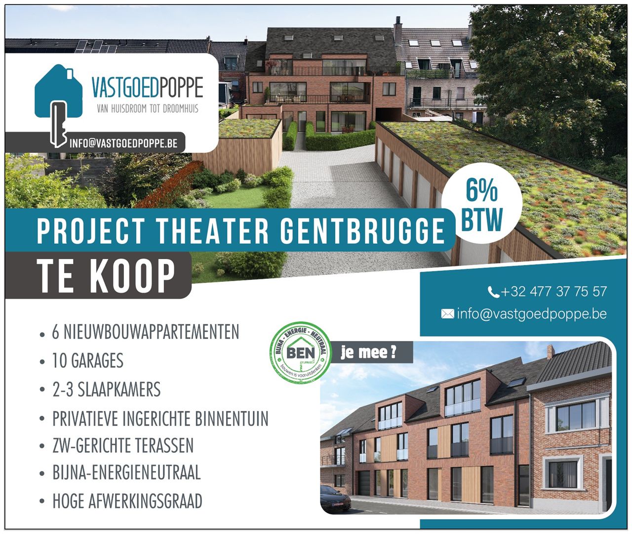 Ruim 2-slaapkamer appartement met tuin en tuinberging - foto 2