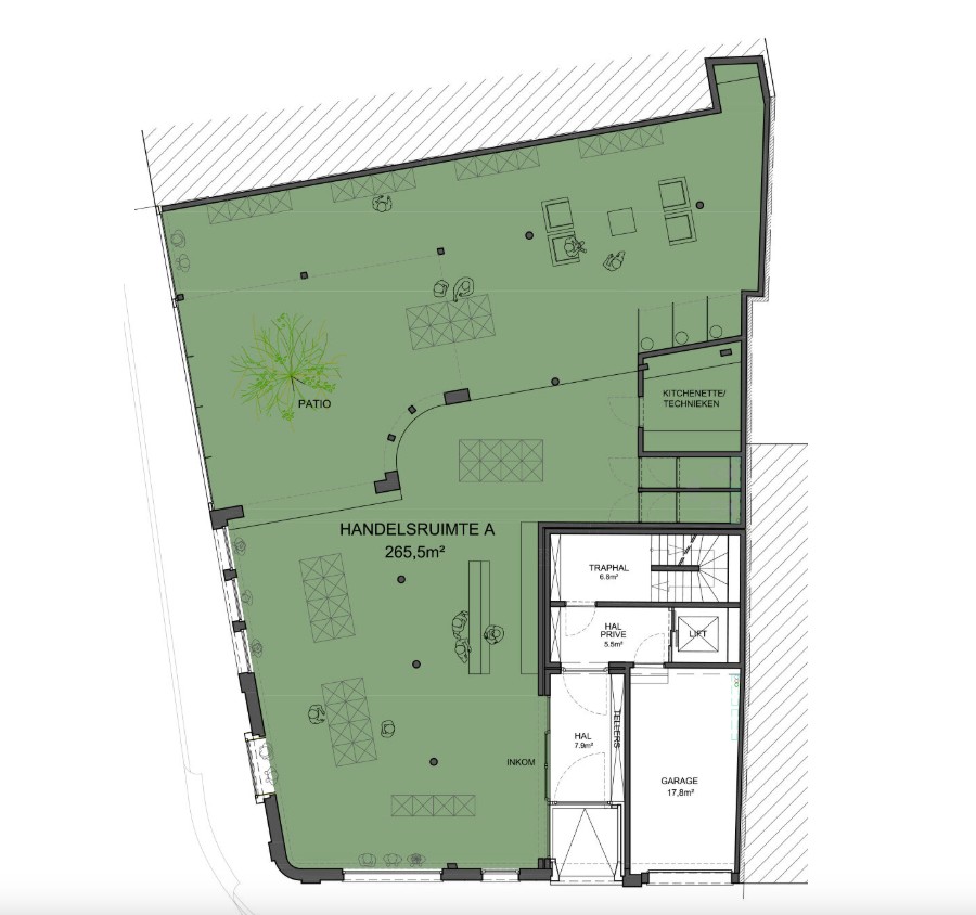 Handels-/kantoorruimte op een unieke locatie in hartje Kortrijk - foto 5