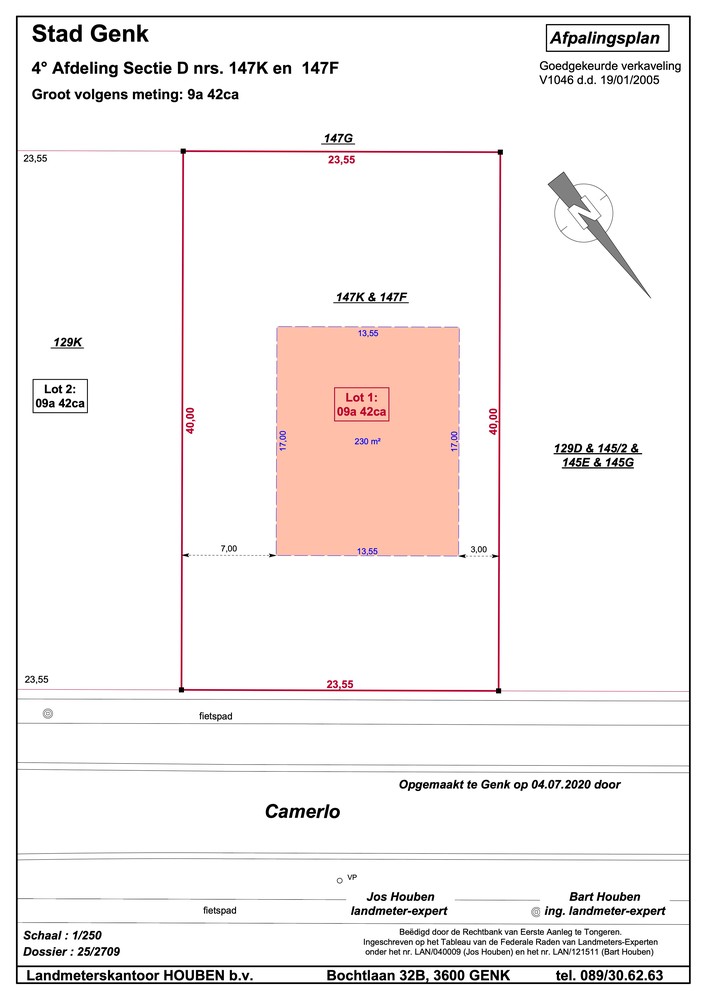 Genk, Camerlo 40: Ruim perceel voor open bebouwing 9a42ca, 23,55m breed - foto 4