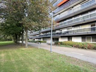 Dit lichtrijke appartement is gelegen op een uiterst centrale, maar toch rustige en groene locatie, met een vlotte verbinding naar de op- en afrit van de Kleine Bareel. Winkels, supermarkten, openbaar vervoer en scholen op wandelafstand!<br /><br />Via de inkomhal met ingemaakte kasten komt u in de gezellige leefruimte, afgewerkt met een warme blokjesparketvloer. Dankzij het grote schuifraam geniet u van een aangename lichtinval en heeft u rechtstreeks toegang tot het terras, waar u uitkijkt op een prachtig groen decor. Aansluitend bevindt zich de keuken. Verder beschikt het appartement over <strong>twee volwaardige slaapkamers </strong>van respectievelijk 10 m² en 11 m², een badkamer met enkele wastafel en douche, en een apart toilet met handenwasser.<br /><br /><strong>Verkoopprijs inclusief staanplaats en kelderberging! Gunstig EPC en asbestveilig!!</strong><br />Het appartement is op heden verhuurd aan een zeer stabiele huurder wat het ook uiterst interessant maakt als investering.<br /><br />Bent u op zoek naar een lichtrijk appartement met een groene, rustige ligging en een uitstekende bereikbaarheid? Neem dan vrijblijvend contact met ons op via tel: 03 636 47 47 voor meer informatie of een bezoek ter plaatse.