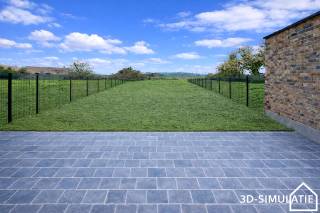 NIEUWBOUW WONING MET 3 SLAAPKAMERS, GARAGE EN TUIN (515m²)<br /> U kan nog genieten van 6% BTW ipv 21% indien u aan de voorwaarden voldoet.
De verkoper zal op zijn kosten nog de oprit aanleggen, een terras voorzien in de tuin, gras inzaaien en een tuinafsluiting voorzien in samenspraak met de koper volgens een vastgelegd budget.<br />Het betreft de linkerwoning van de twee.<br />De oppervlakte van het perceel is +- 352m².<br />Indeling:
Glv: inkomhal met vestiaire en toilet + handwasbakje - ruime living met open ingerichte keuken met vaatwas, inductie-kookplaat, spoelbak +1/2, microgolf en frigo (45.50m²) - zonnige tuin toegankelijk via schuifraam - garage met elektrische sectionale poort (5.90m x 3.27m)<br />Verdieping 1: nachthal - slaapkamers 1 en 2 (11.50m² - 8.1m²) - badkamer met douchecel en lavabomeubel (5.20m²) - apart toilet<br />Verdieping 2: 3de master bedroom (16.20m²) - zolder<br />Extra: energiezuinige woning met E-peil van maximum 20 --> A-label - aluminium schrijnwerk - 10.000L regenwater - vloerverwarming met warmtepomp = future-proof