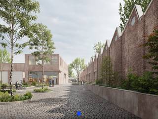 Karaktervolle industriële site met magazijnen, ateliers, showrooms en kantoren in de wijk Walle, ten zuiden van de historische binnenstad...